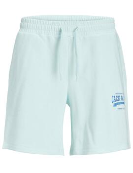 Bermuda de chándal Jack&Jones Logo verde agua para hombre