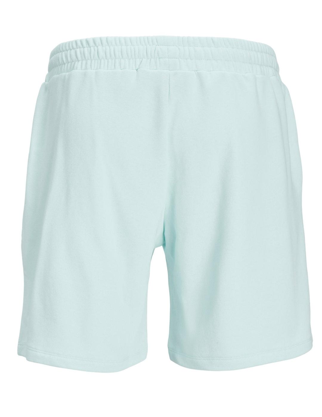 Bermuda de chándal Jack&Jones Logo verde agua para hombre