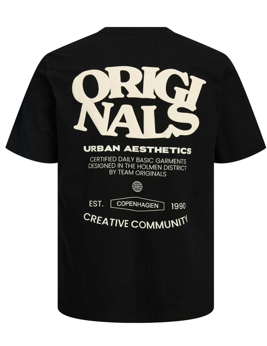 Camiseta Jack&Jones Tavira negra manga corta para hombre