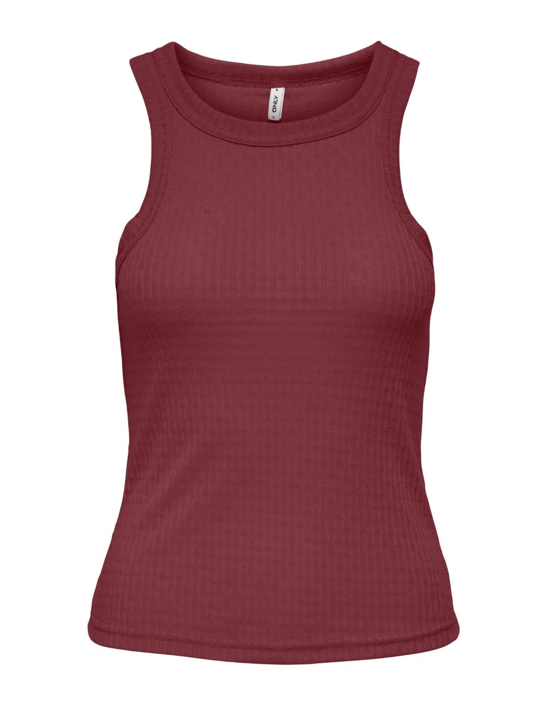 Top Only Ryder granate tirantes de mujer