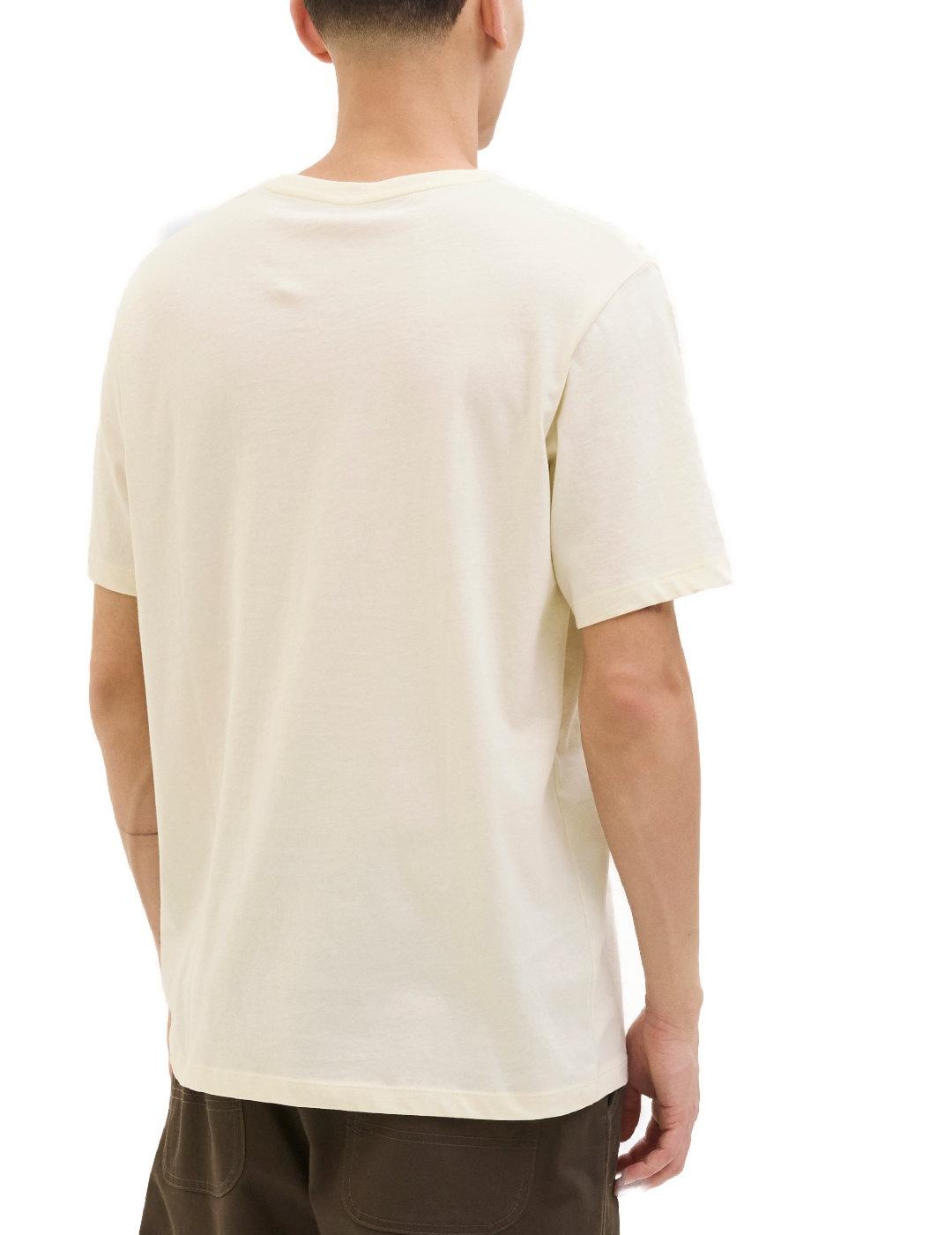 Camiseta Jack&Jones Relax beige manga corta para hombre