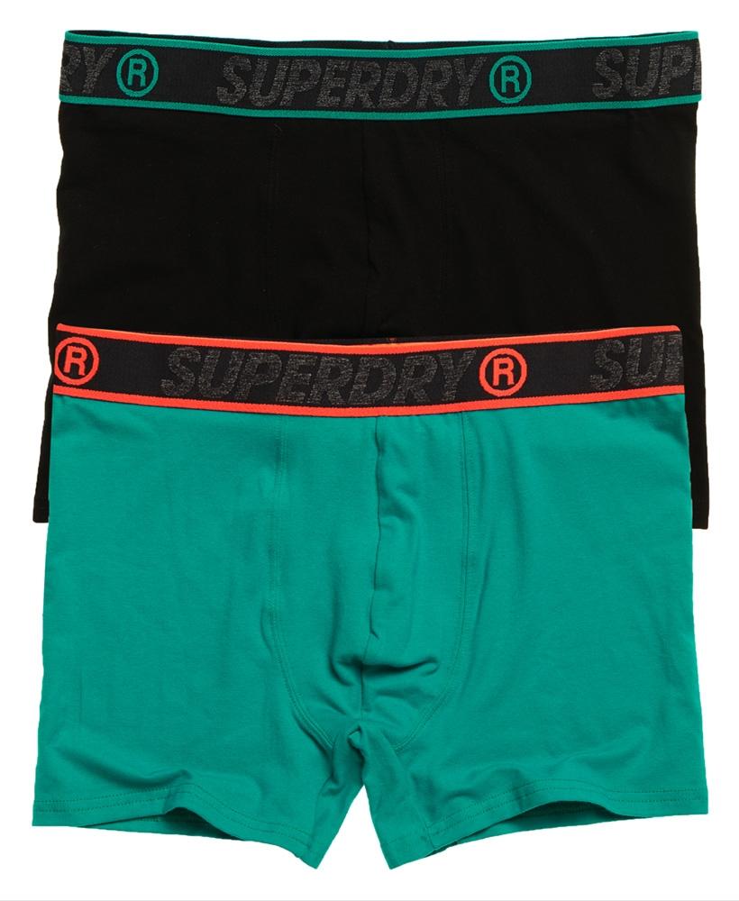 BOXER DOUBLE PACK TURQUOISE-W