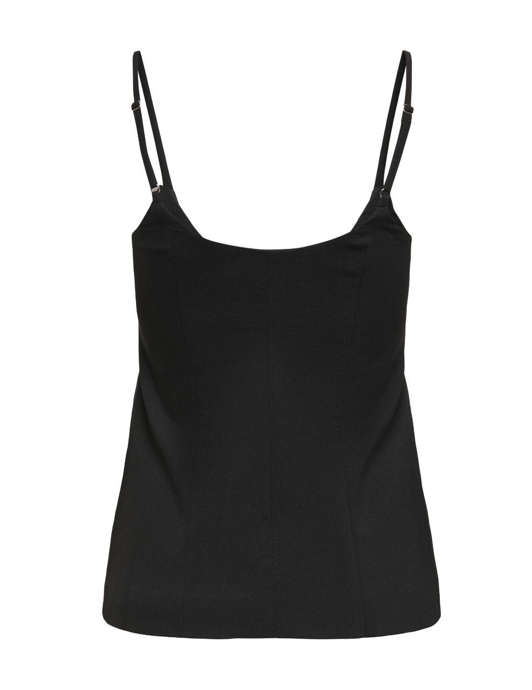 Chaleco Only Adora negro tailored tirantes para mujer