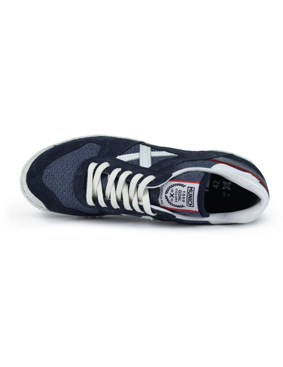 Zapatillas deportivas Munich Goal 1582 azul manino de hombre