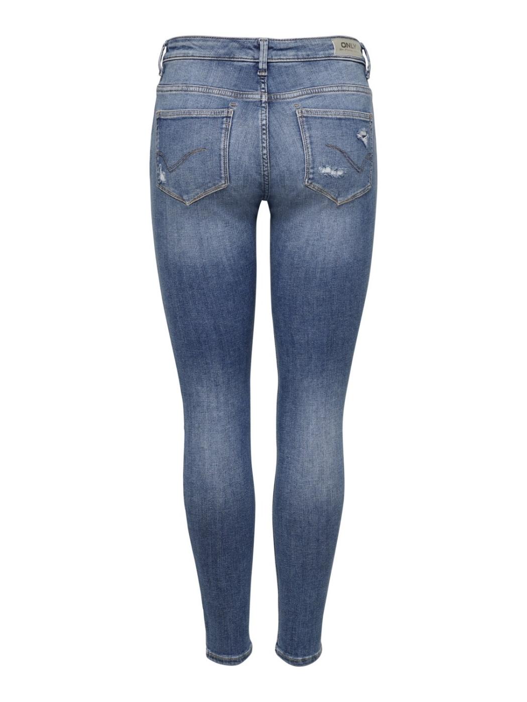 Vaquero Only Carmen skinny azul roto Noos mujer-w