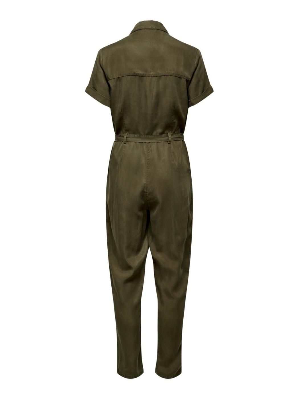 ONLMARY LIFE S/S LONG JUMPSUIT WVN-X