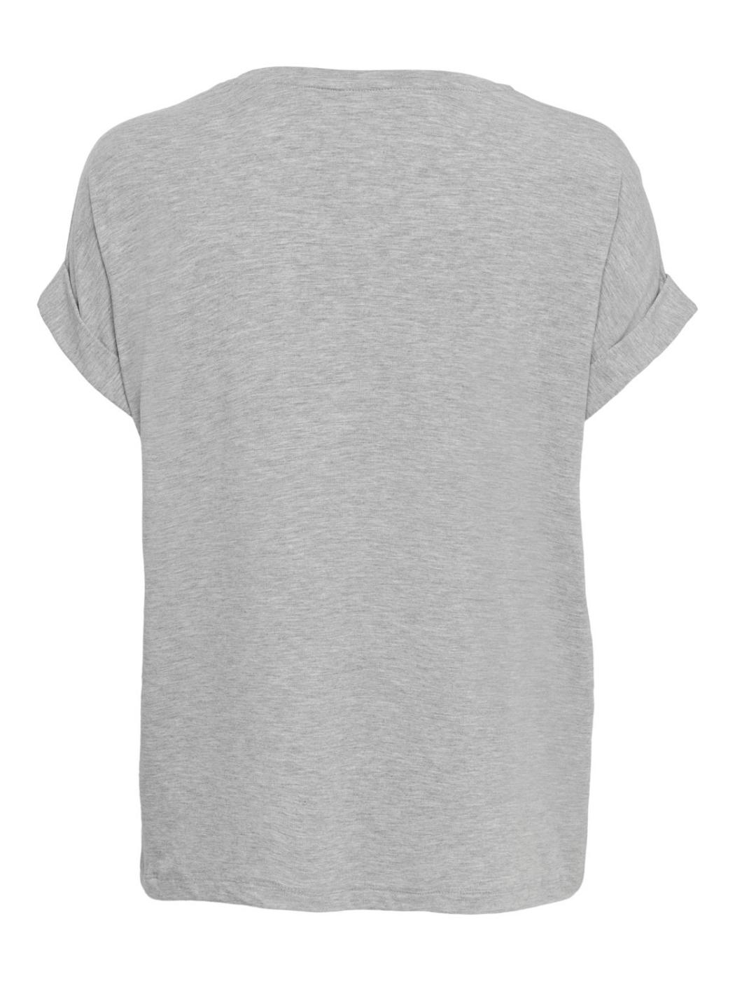 Camiseta Only Monster Noos gris manga corta para mujer