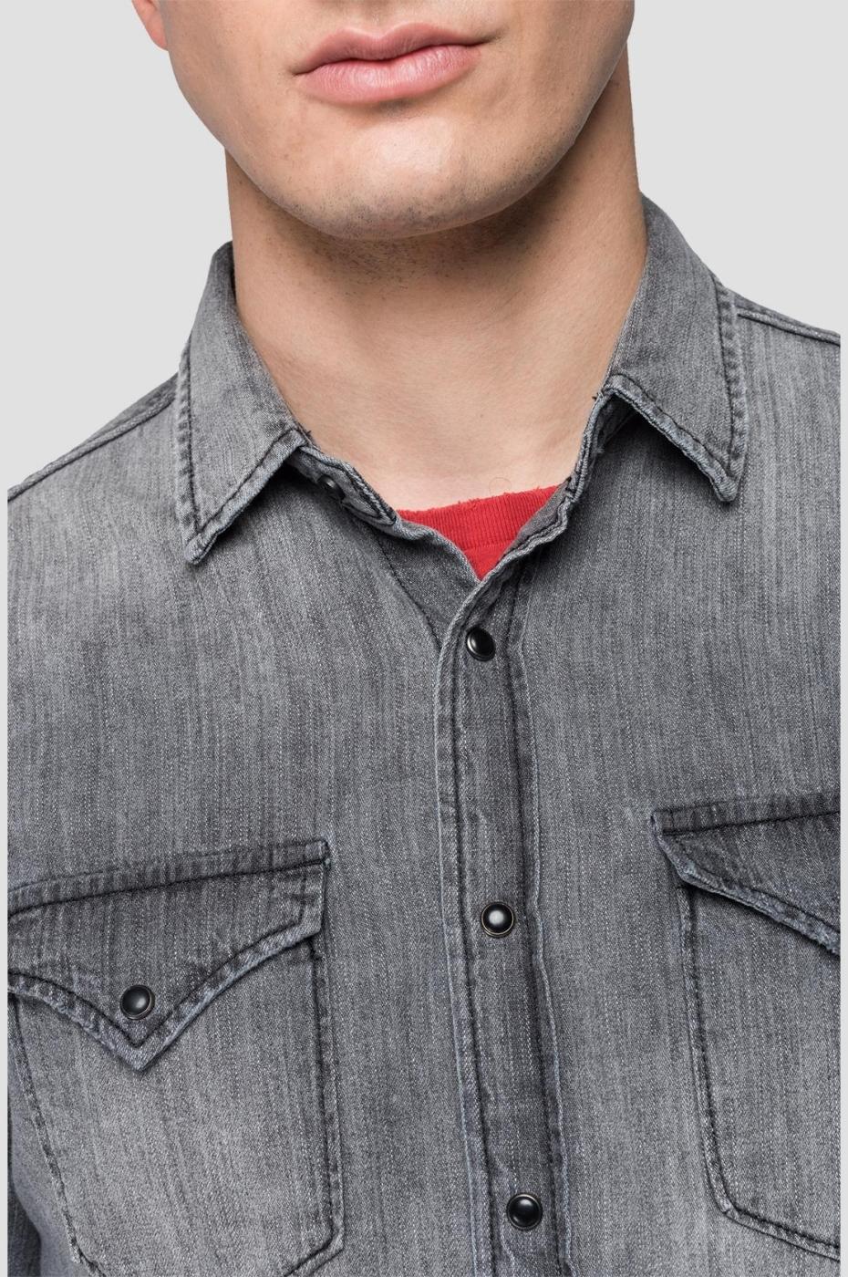 CAMISA VAQUERA GRIS M4860B.154749.096- X