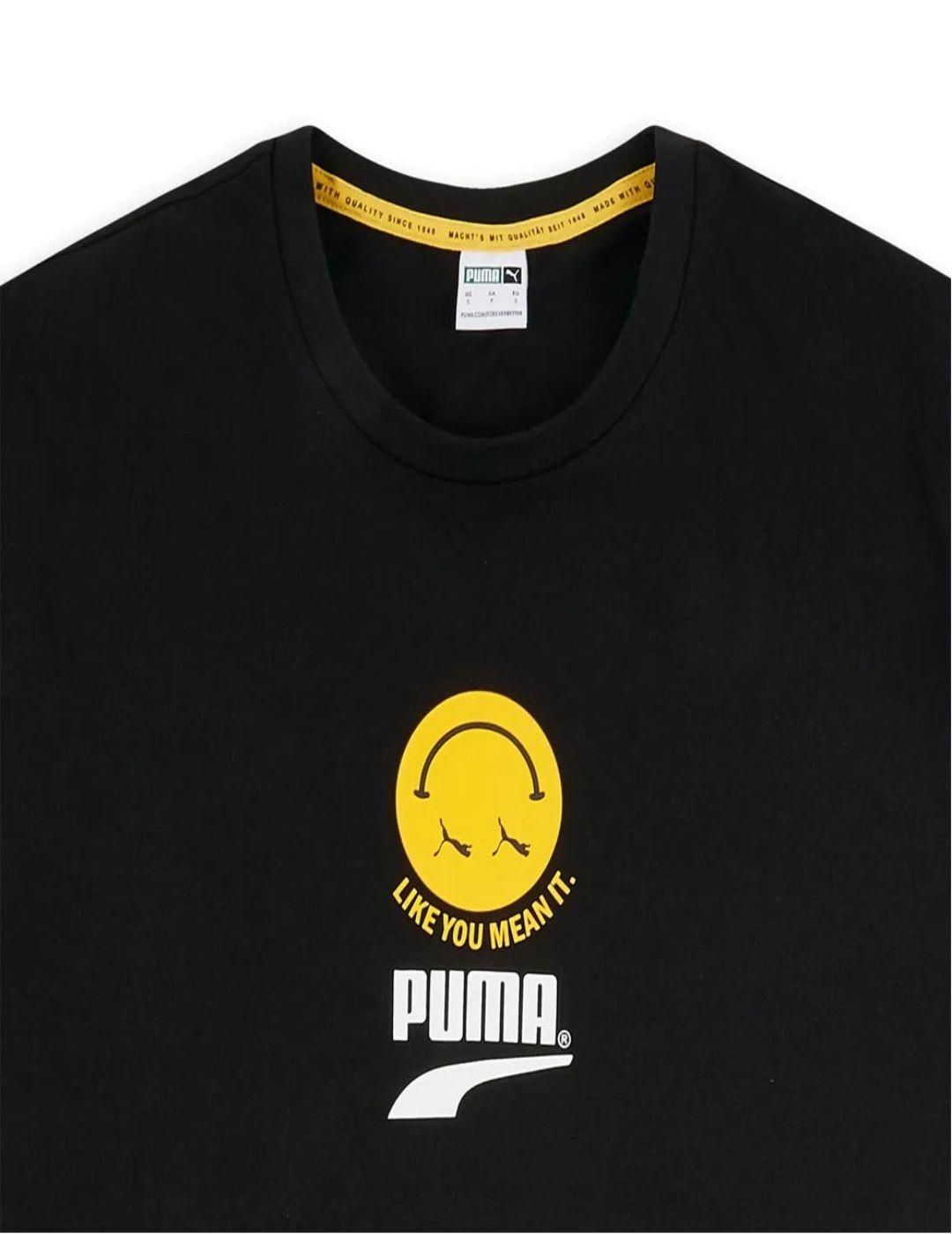 PUMA CLUB GRAPHIC TEE BLACK-X