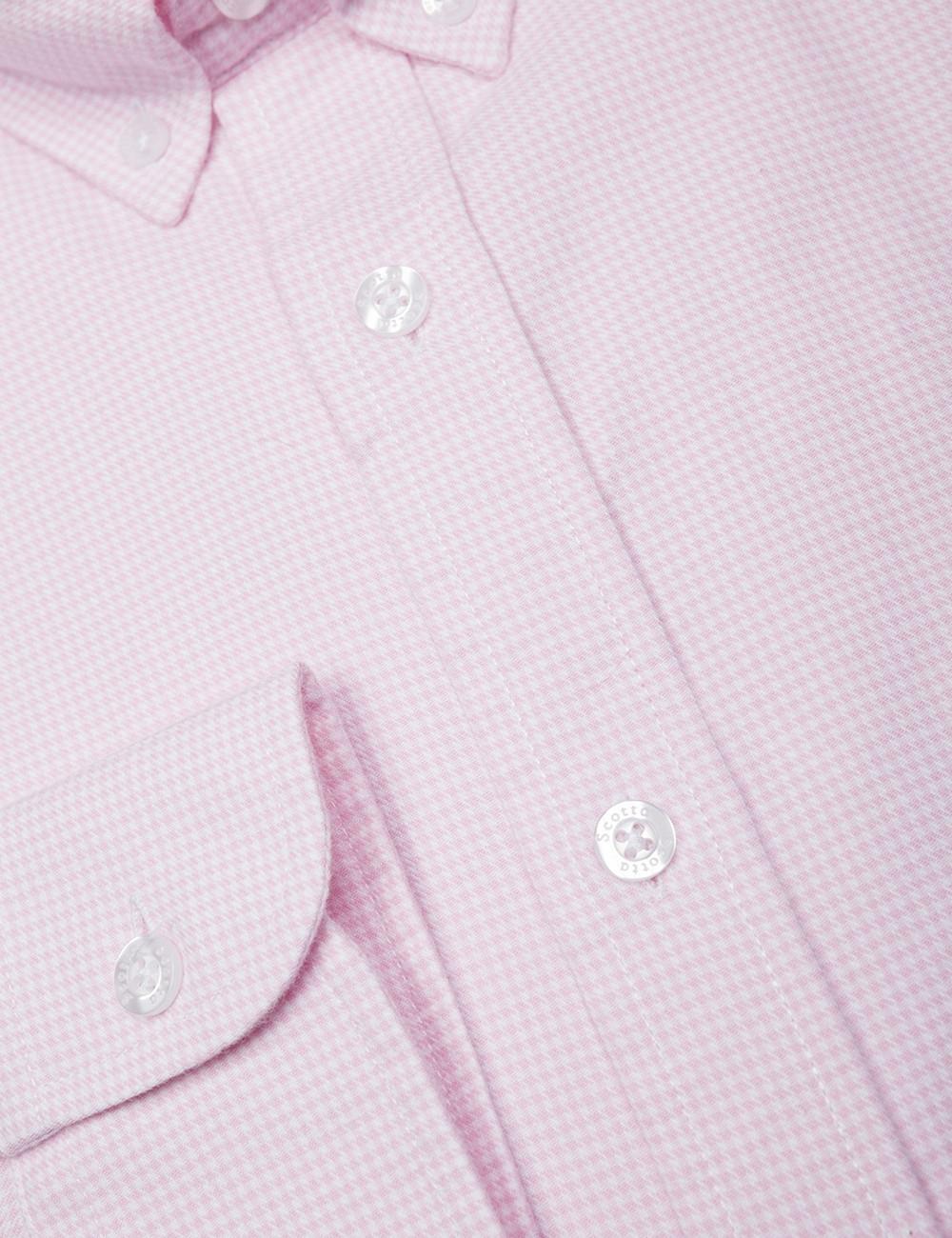 Camisa scotta regular fit rosa hombre -X