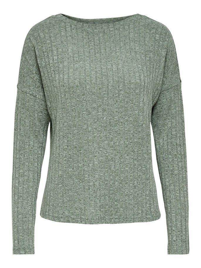 ONLKELLY BOATNECK 4/5 TOP GREEN-X