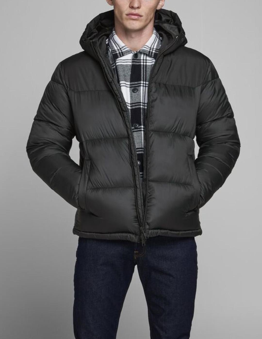 JJDREW PUFFER HOOD BLACK-X