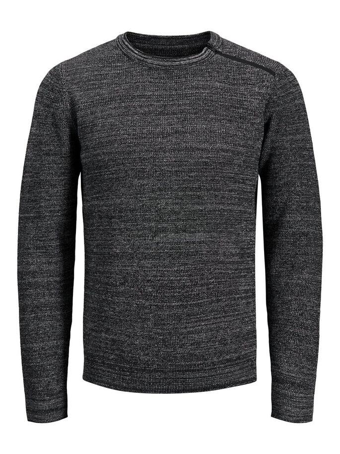 JCOMOUNT KNIT CREW NECK BLACK-X