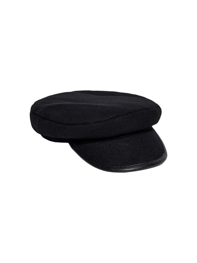 ONLPITA WOOL CAP BLACK-X