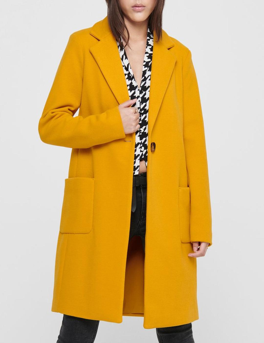 ONLASTRID-RAY COAT GOLDEN YELLOW-X