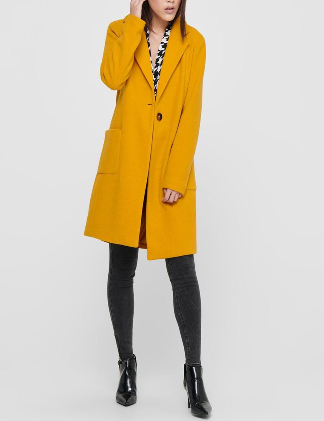 ONLASTRID-RAY COAT GOLDEN YELLOW-X