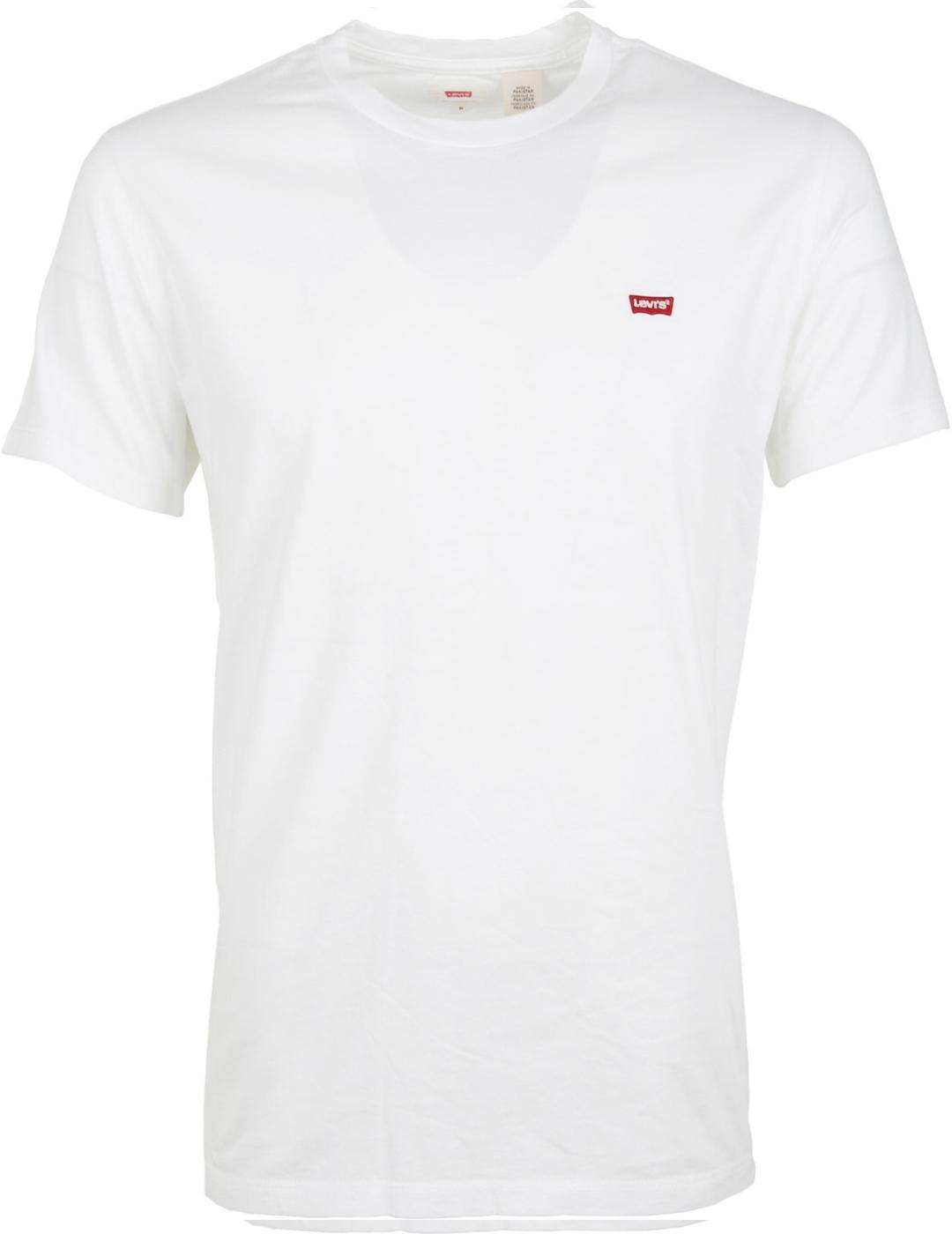 Camiseta Levi´s blanca de manga corta, cuello redondo hombre