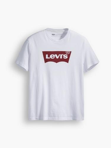 Camiseta levis logo blanco manga corta hombre-